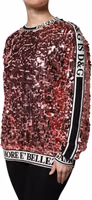 Pink DG Queen Sequin Pullover Sweater 2
