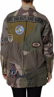 Military Green Cotton Button Down Jacket 3
