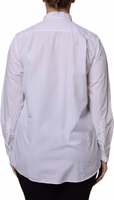 White Ascot Collar Long Sleeve Blouse Top 3