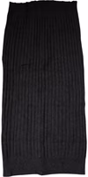 Black Cashmere Knitted Neck Warmer Foulard Scarf 1