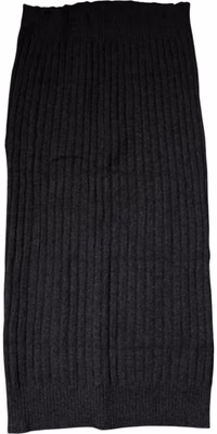 Black Cashmere Knitted Neck Warmer Foulard Scarf