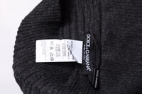 Black Cashmere Knitted Neck Warmer Foulard Scarf 4