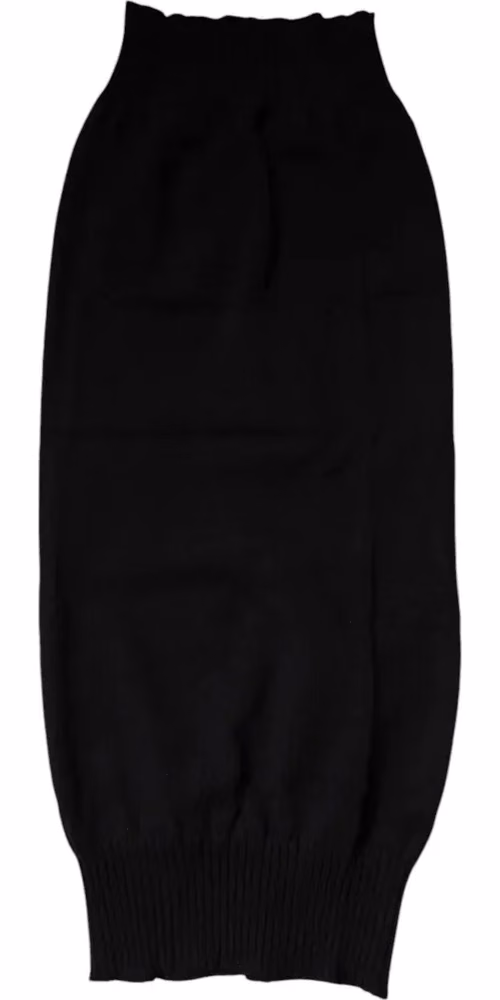 Black Cashmere Knitted Neck Warmer Foulard Scarf