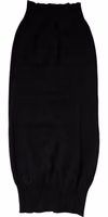 Black Cashmere Knitted Neck Warmer Foulard Scarf 1