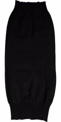 Black Cashmere Knitted Neck Warmer Foulard Scarf