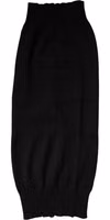 Black Cashmere Knitted Neck Warmer Foulard Scarf 3