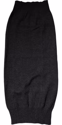 Black Cashmere Knitted Neck Warmer Foulard Scarf
