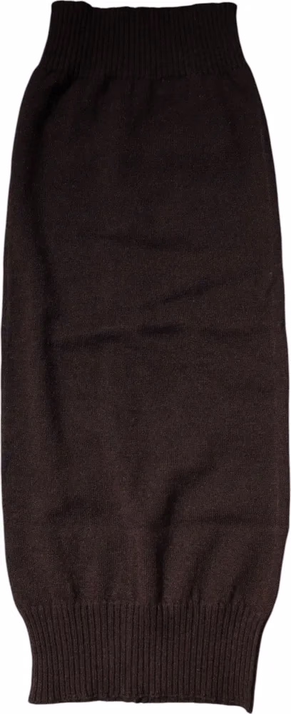 Brown Cashmere Knitted Neck Warmer Foulard Scarf