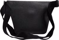 Black Calfskin Logo Plaque Belt Waist Men Fanny Pack Bag 3