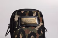 Multicolor Leopard Jacquard Logo Plaque Neck Strap Bag 5