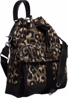 Multicolor Leopard Cotton Shoulder Bucket Bag 3