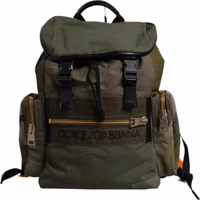 Military Green Patchwork Travel Backpack Bag 1