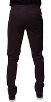 Brown Pure Cotton Slim Fit Men Dress Pants 3