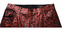 Red Leopard Cotton Straight Men Denim Jeans 4