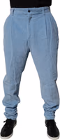 Light Blue Corduroy Cotton Skinny Denim Jeans 1