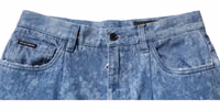 Blue Tie Dye Cotton Skinny Men Denim Jeans 4