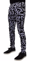 Black Logo Monogram Cotton Skinny Denim Jeans 2