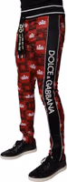 Red Crown Logo Monogram Men Sweatpants Pants 2