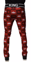 Red Crown Logo Monogram Men Sweatpants Pants 3