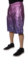 Metallic Pink Purple Two Tone Bermuda Shorts 2