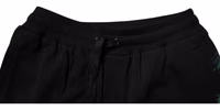 Black Cotton Logo Floral Print Bermuda Shorts 4