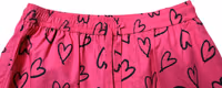 Pink Cotton Heart Print Bermuda Shorts 4