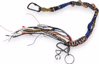 Multicolor Braided Rope Logo Bag Shoulder Strap 2