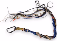Multicolor Braided Rope Logo Bag Shoulder Strap 4