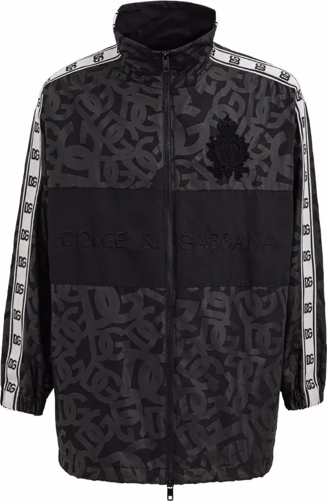 Black Polyester Shell Jacket