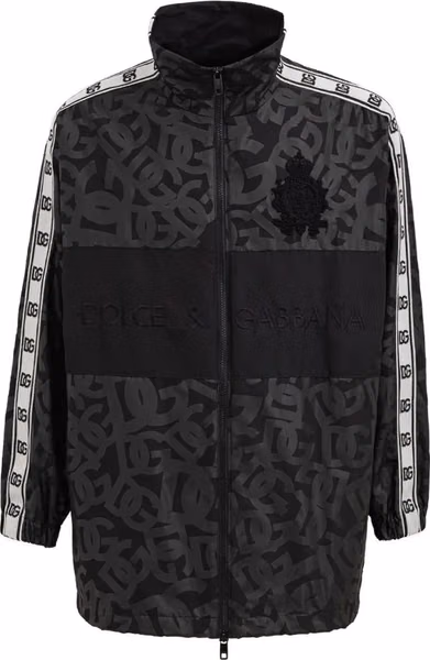 Black Polyester Shell Jacket