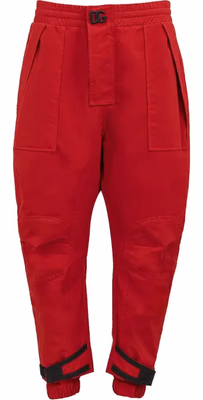 Red Polyamide Athletic Pants