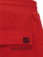 Red Polyamide Athletic Pants 3