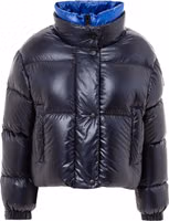 Blue Polyamide Full-Length Jacket 1