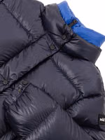 Blue Polyamide Full-Length Jacket 4