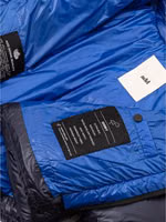 Blue Polyamide Full-Length Jacket 5