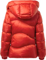 Red Polyamide Full-Length Jacket 3