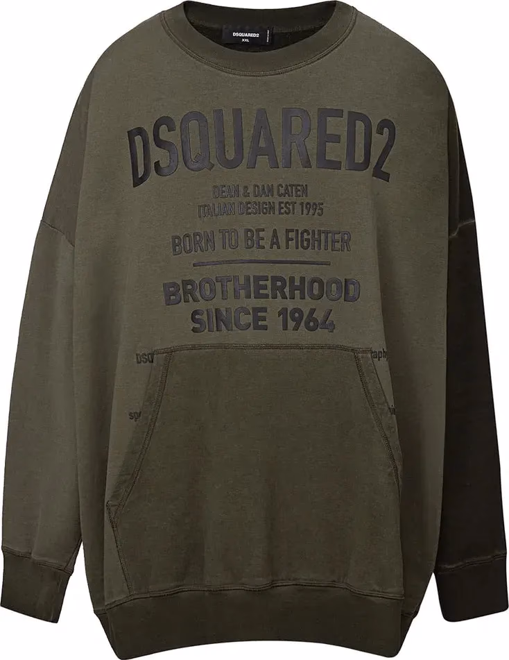 Green Cotton Sweatshirt