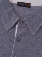 Blue Cotton Polo Shirt 4