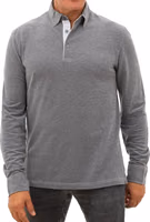 Gray Cotton Polo Shirt 2