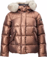 Pink Polyester Full-Length Jacket 1