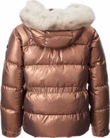 Pink Polyester Full-Length Jacket 2