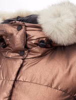 Pink Polyester Full-Length Jacket 4