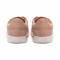Pink Fabric And Leather Low Top Sneakers 5