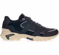Black Suede Leather Athletic Sneakers 1