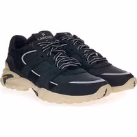 Black Suede Leather Athletic Sneakers 3