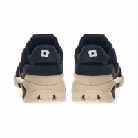 Black Suede Leather Athletic Sneakers 4