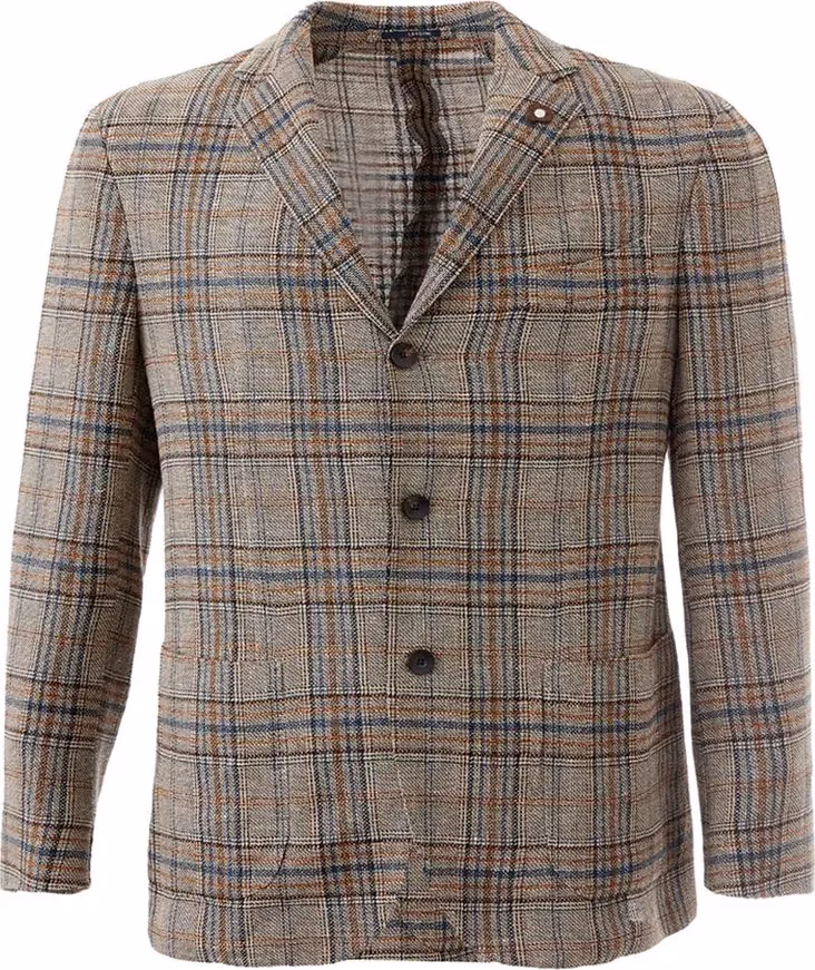 Multicolor Linen Blazer