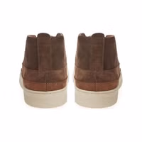 Brown Suede Leather Athletic Sneakers 3