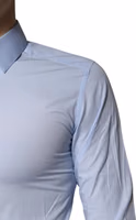 Light Blue Cotton GOLD Dress Formal Shirt 4