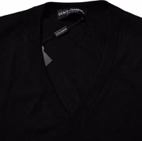 Black Camouflage V-neck Pullover Sweater 5